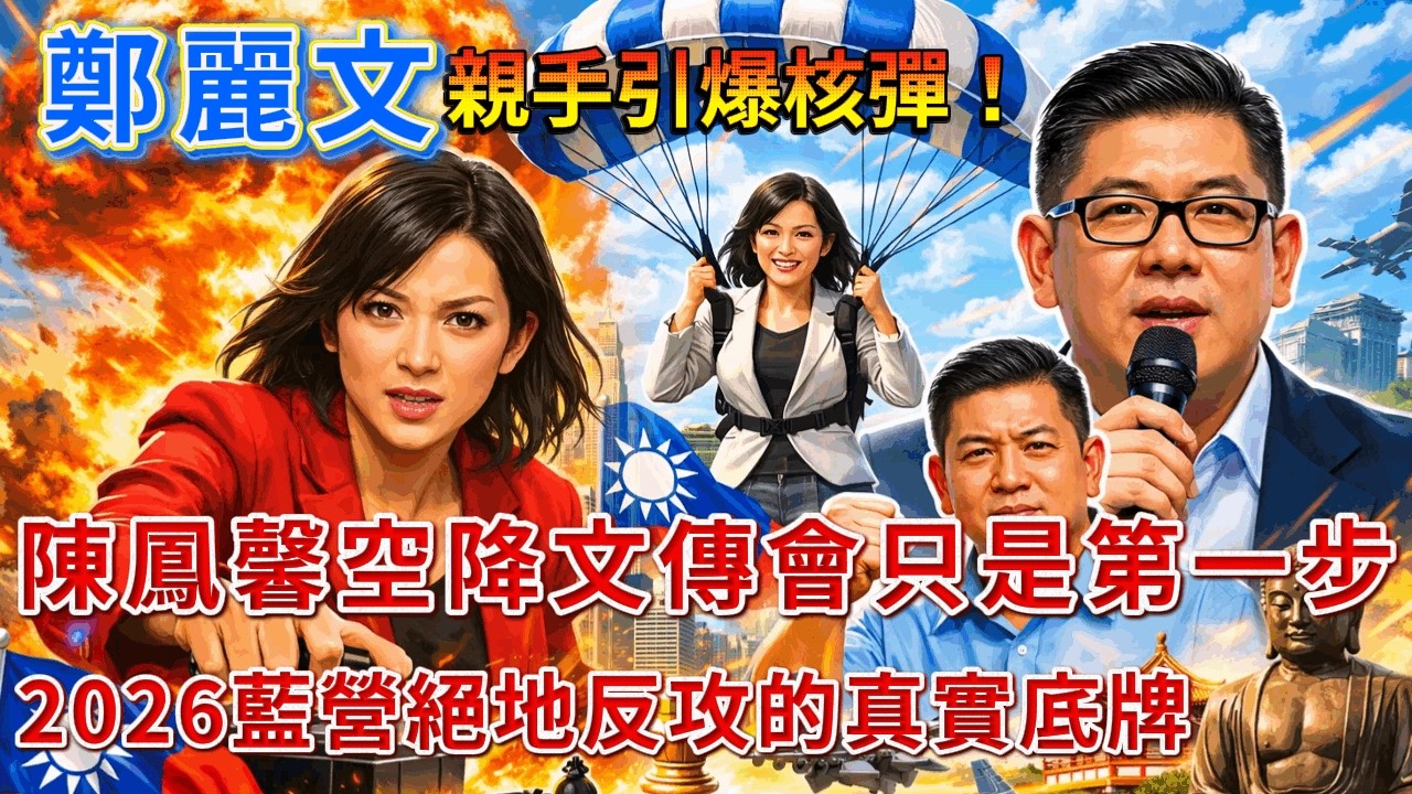 鄭麗文親手引爆核彈！陳鳳馨空降文傳會只是第一步，連勝文被點名出手彰化，2026藍營絕地反攻的真實底牌