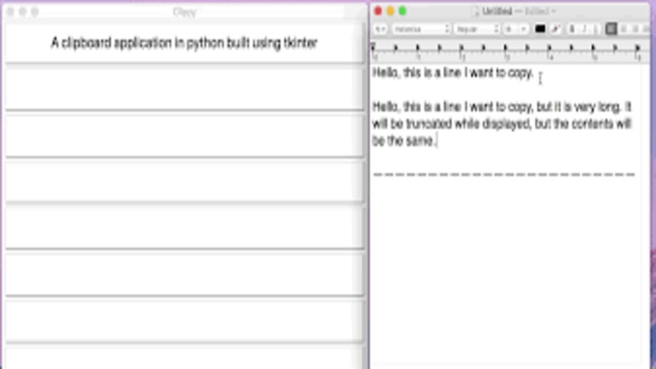 Clipboard Viewer with Tkinter - YouTube