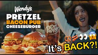Details The Fan-Favorite Pretzel Bacon Pub Cheeseburger is back at Wendy's News