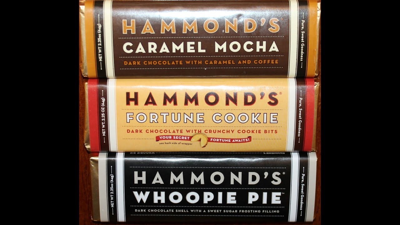 Hammond’s Caramel Mocha, Fortune Cookie & Whoopie Pie Candy Bar Review