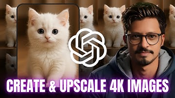 Free ChatGPT Trick to Create & Upscale 4K Images