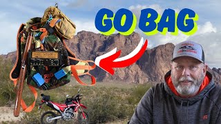 Bugout Bag for HRCC Campout and SOTA on a Motorcycle