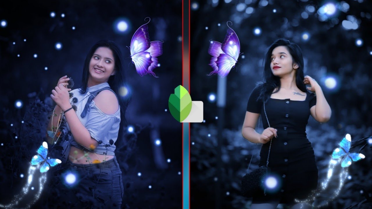 snapseed butterfly glowing effect photo Editing - glowing butterfly photo editing snapseed Mk Editx