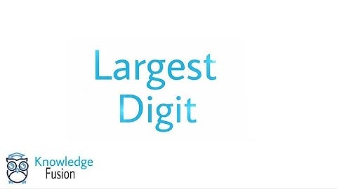 How to find the Largest Digit in a given number using JAVA Programming | ICSE