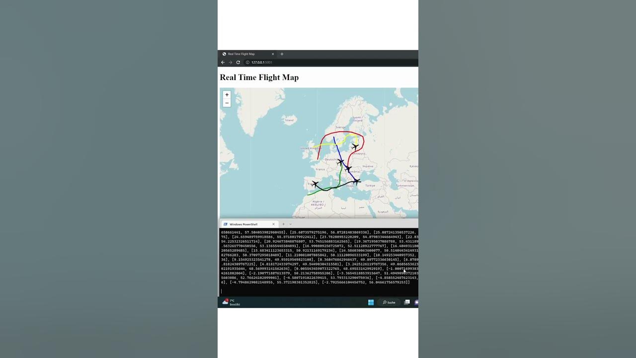 Real time Flight Map with Python & Kafka - YouTube