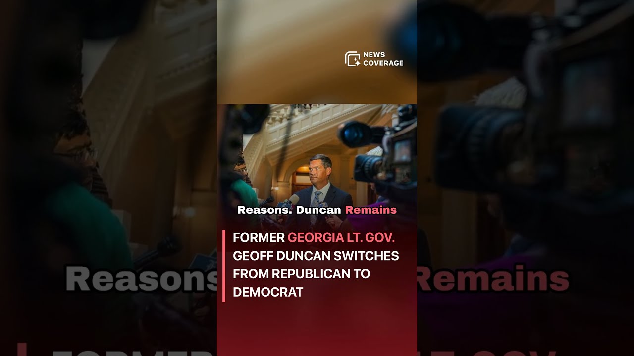 Geoff Duncan Former Georgia Lt Gov Switches From Republican To Democrat Politics