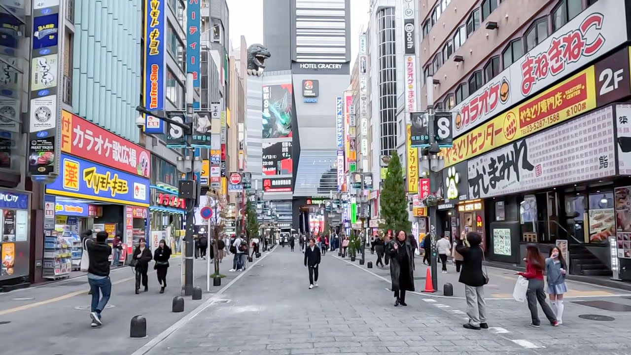 Tokyo, 日本 | 傍晚城市漫步 4K | 2024年4月12日