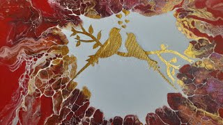 #17- PART 2 Valentine's Day - Embelishment 😍 WOW! Beautiful Golden Birds 🕊💛 screenshot 5