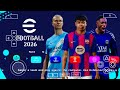 eFootball PES 2026 PPSSPP Android Offline Full Update UCL &amp; Leagues Kits 25/26 Season 4K Graphics