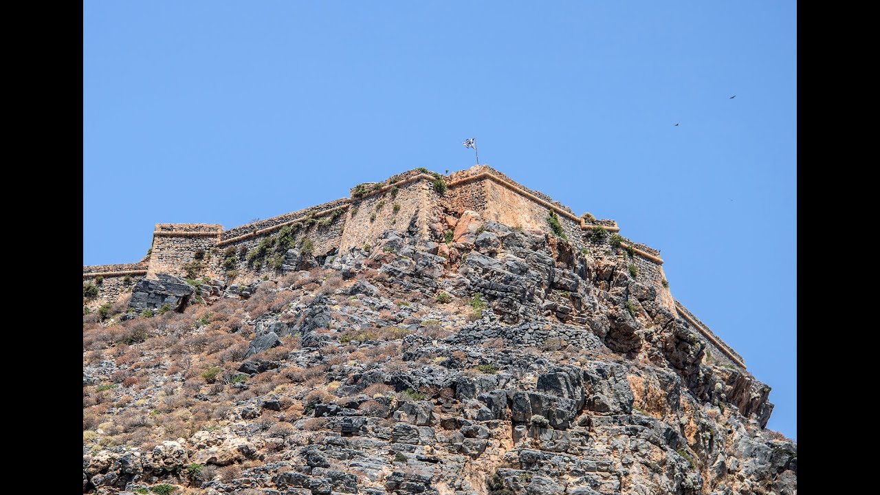 Pirate island  Crete .  Island and Fort Gramvousa