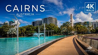 Cairns Australia Walking Tour 4K | Cruise Port & Esplanade City Walk 🇦🇺