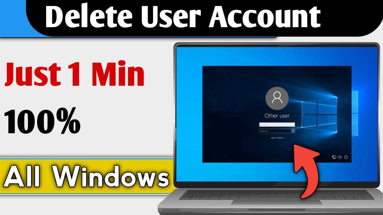 How To Delete User Account In Windows 11, 10 & 7 With Proof - YouTube