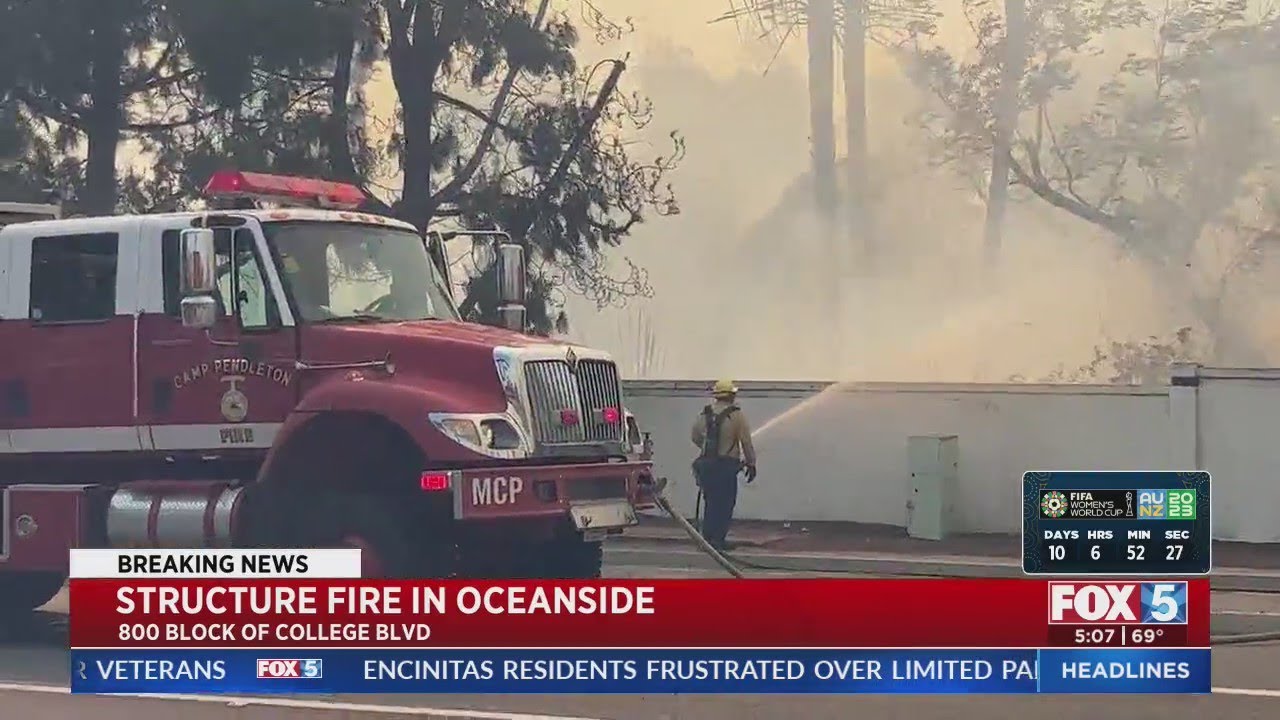 Brush Fire in Oceanside - YouTube