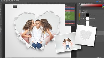 Tutorial 1: How to add torn and ripped paper heart overlays in Photoshop