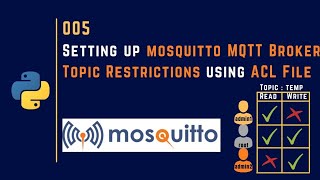 005 | Setting up mosquitto MQTT Broker Topic Restrictions using ACL File | MQTT | IoT | IIoT |