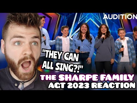 Reacting to The Sharpe Family Singers with "How Far I'll Go" | Auditions | AGT 2023 | REACTION!