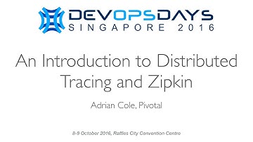 An Introduction to Distributed Tracing and Zipkin - DevOpsDays Singapore 2016