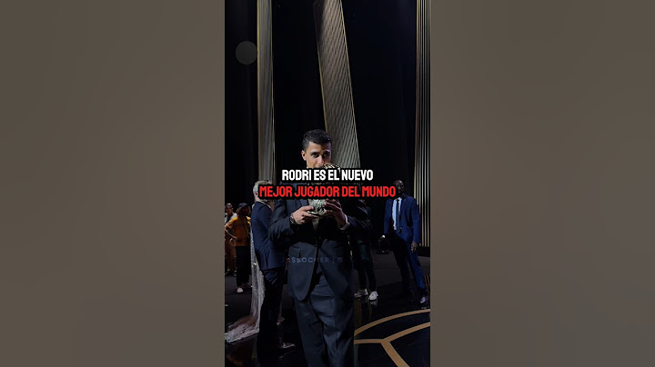 Rodri Nuevo Balón De Oro 2024.