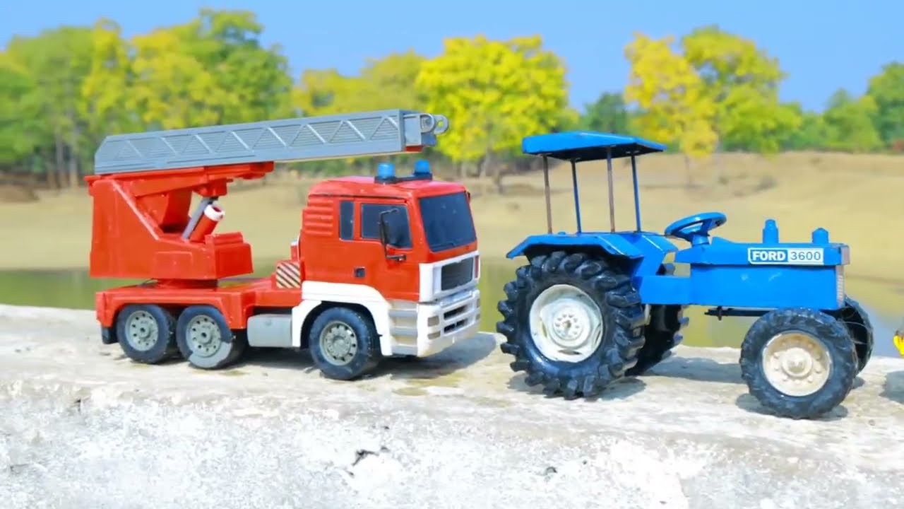 BharatBenz Volvo TATA Ashok Leyland Accident Deep Mud Pulling Red Crane Jcb 3dx Ford Tractor ?