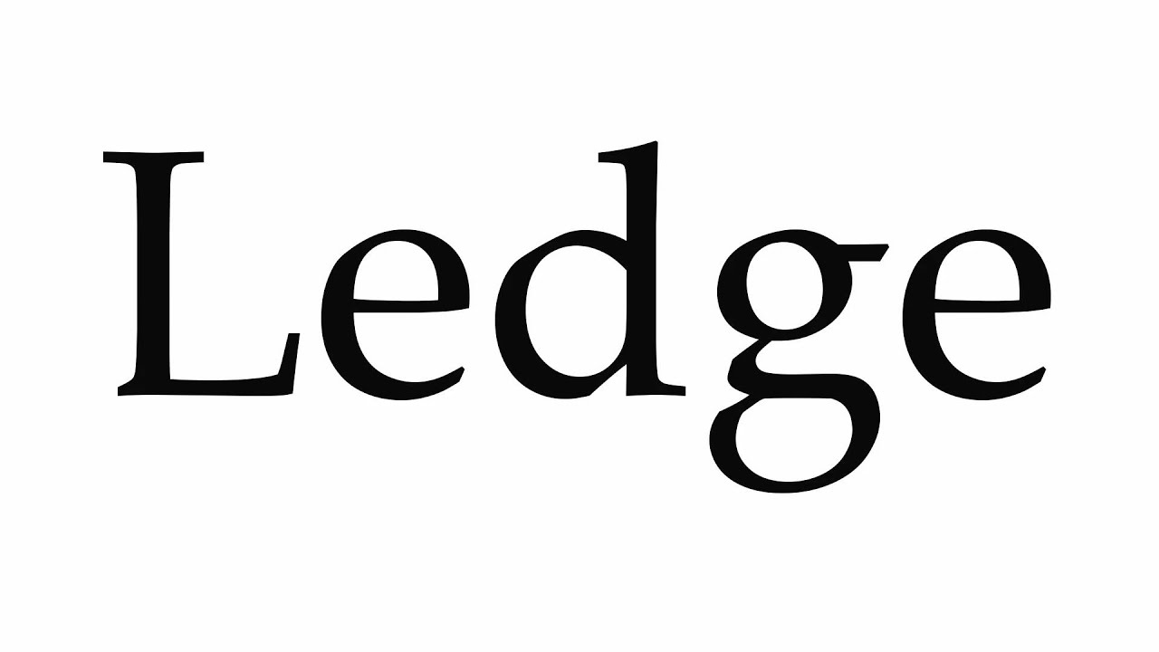 How to Pronounce Ledge YouTube