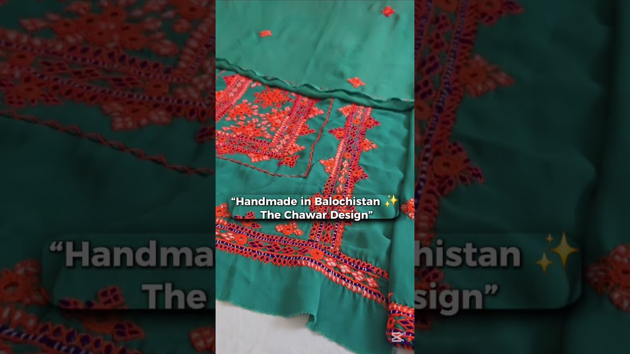 Handmade Balochi Dress | Quetta Doch | Chawar Design Handcrafted -- -DM to order now!