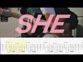 [TAB譜] シンガーズハイ/ SHE ギター