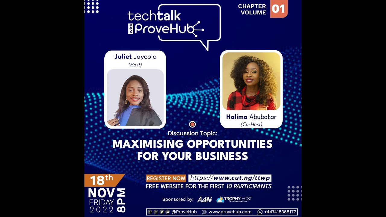 Maximising Opportunities for Your Business - Tech Talk With ProveHub ...