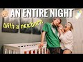 Night Time Routine With A Newborn | 3 WEEKS OLD + EXCLUSIVELY BREASTFEEDING