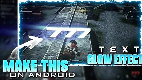 Text glow effect like 777 | make on android | Rays text effect |