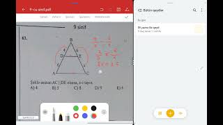 9-Cu Sinif Riyaziyyat Monitorinq Suallarının Izahı