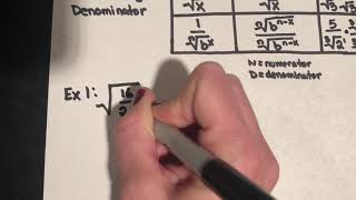 Algebra 2 Section 6-5 PART 3 Dividing radicals