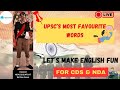 UPSC's MOST REPEATED WORDS FOR NDA/ CDS 1 2025