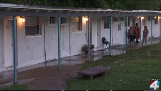 Arlington apartments flooded after car hit fire hydrant