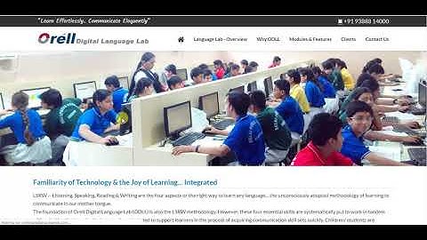 Globosoft Product Website Development Portfolio Orell Digital Language Lab