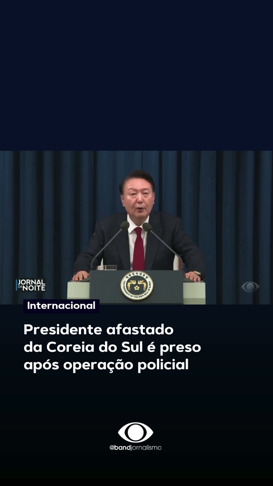 Presidente afastado  da Coreia do Sul é preso  após operação policial