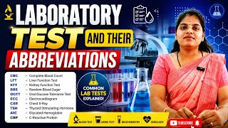 🧪 Laboratory Test and Their Abbreviations | Common Medical Test Full Forms Explained| 