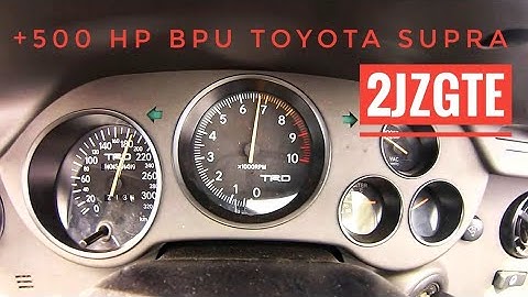 +500hp Supra BPU TT 0-200 kph acceleration - 1.3 bar / 19.5 psi boost