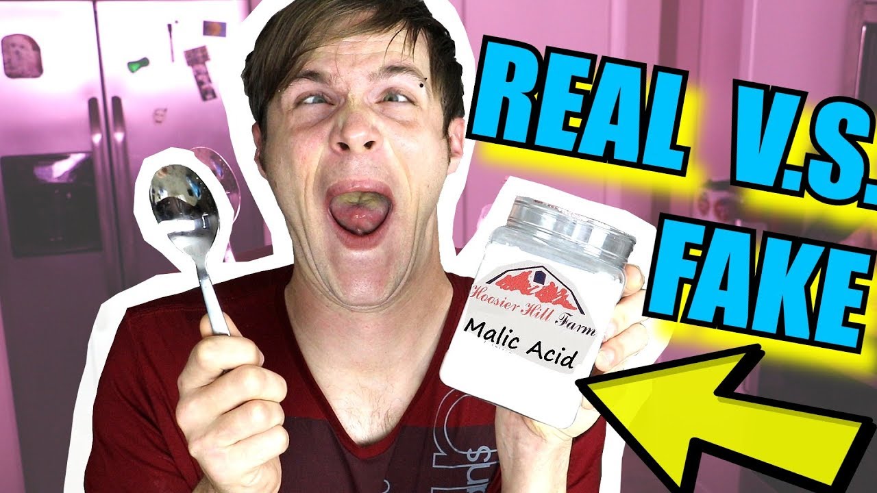 Real Food VS Fake Food (MALIC ACID) - Here's What Happened