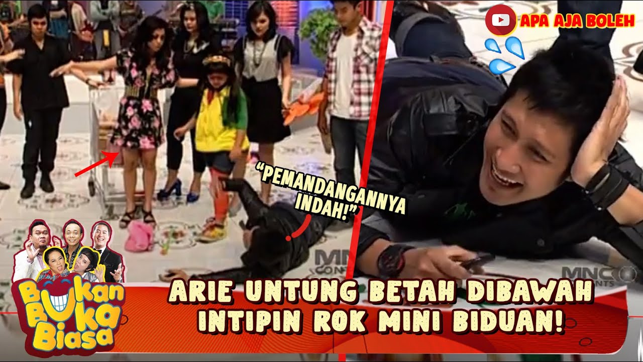 Intip Rok Mini KEENAKKAN INTIP ROK MINI BIDUAN, ARIE UNTUNG BETAH REBAHAN DILANTAI ...