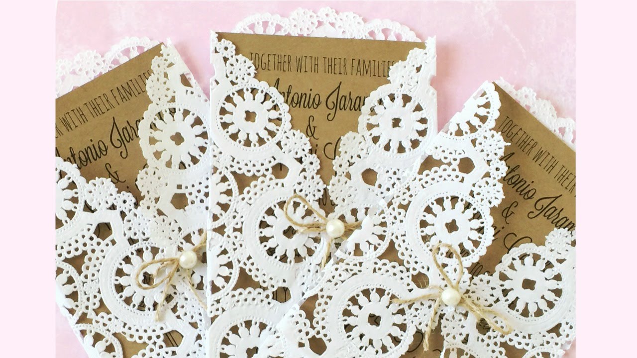 Diy Rustic Wedding Invitation Wedding Series Youtube