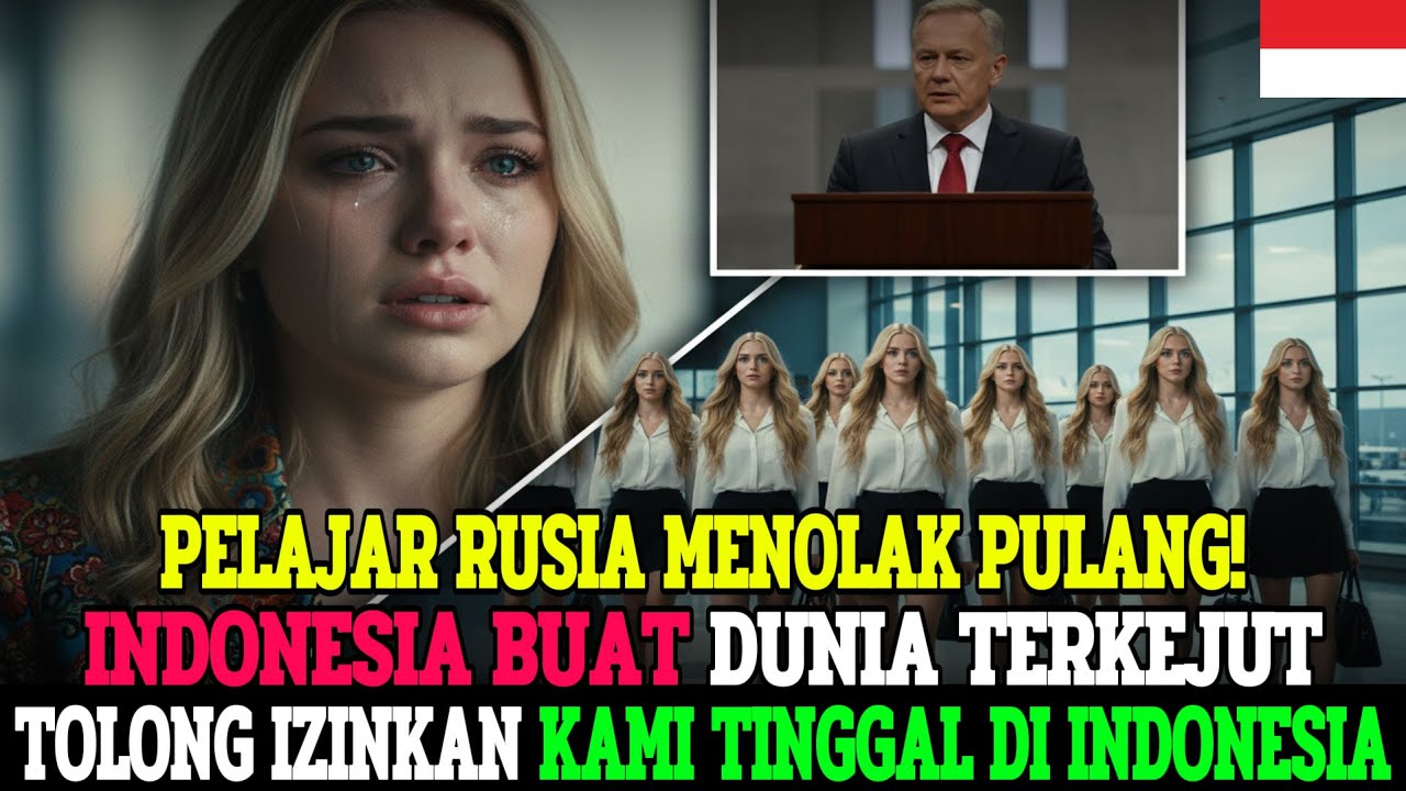 SISWI ELIT RUSIA STUDI TUR KE INDONESIA, KAGET 3 MENIT DI BANDARA HINGGA MENOLAK PULANG!