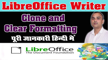 How to use Clone Formatting in libreoffice Writer | Clone Formatting | Clear Formatting |