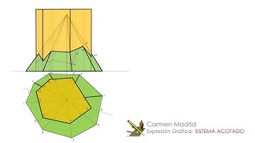 920.Intersección de superficies: Intersección de prisma con pirámide