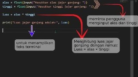 program python menghitung luas jajar genjang