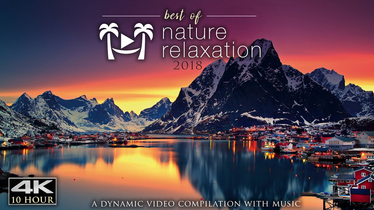 ⁣10 HOURS of Healing Music & 4K Nature: Best of 2018 Mix (No Loops) Worlds Paradises by Drone UHD