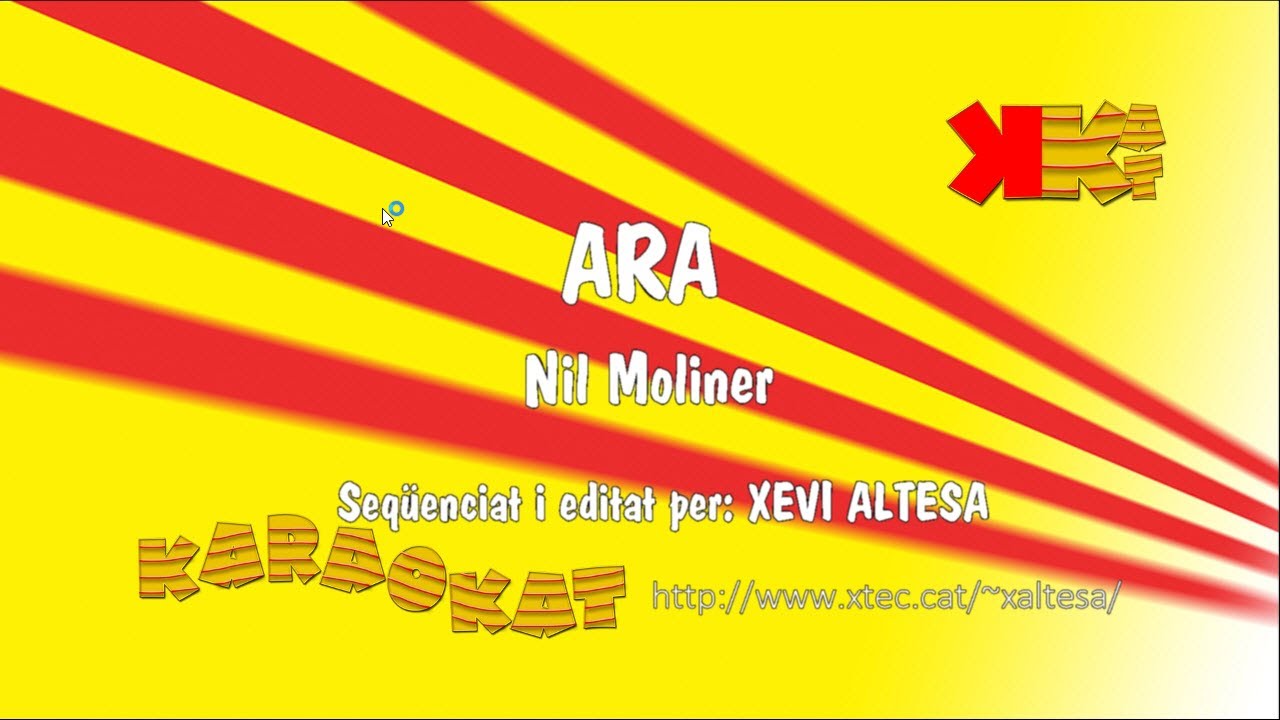 Ara - NIL MOLINER - Karaoke en català - KARAOKAT