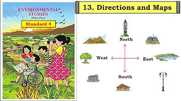 Directions and Maps| std 4 | lesson 13 | EVS Part  1 | Maharashtra State Board