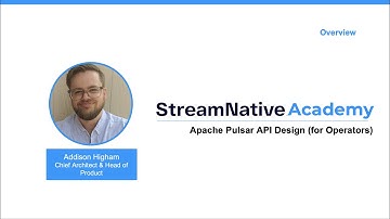 Apache Pulsar API Design - for Operators (3:32 min)