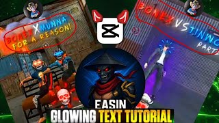 How To Make Glowing Text Like ‎⁨‪@bonex4_ff‬​  & ‎⁨‪@nuxoff‬​   🔥 || Glowing Text Tutorial In Capcut