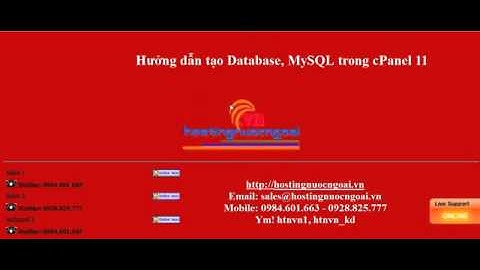Video Tutorials   Hướng dẫn tạo file Database MySQL trong hosting   Cộng đồng Joomla! Việt Nam